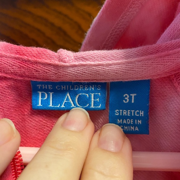 Children's Place Little Girls Tie-Dye Stretch Hoodie - Picture 3 of 4